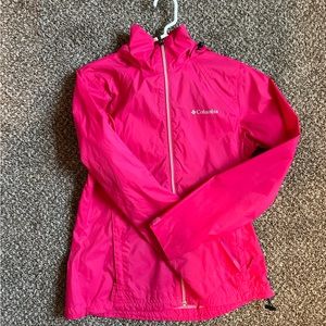 COLUMBIA PINK RAINCOAT SIZE S